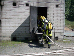 Der erste Gang ins Brandhaus